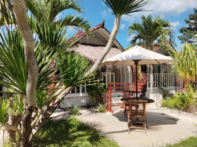 outside bungalow
